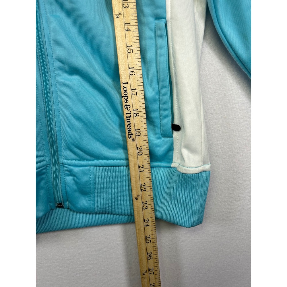Athletic Brooks Womens Medium Blue Full Zip Equilibrium Track Jacket Star Logo - Picture 7 of 10